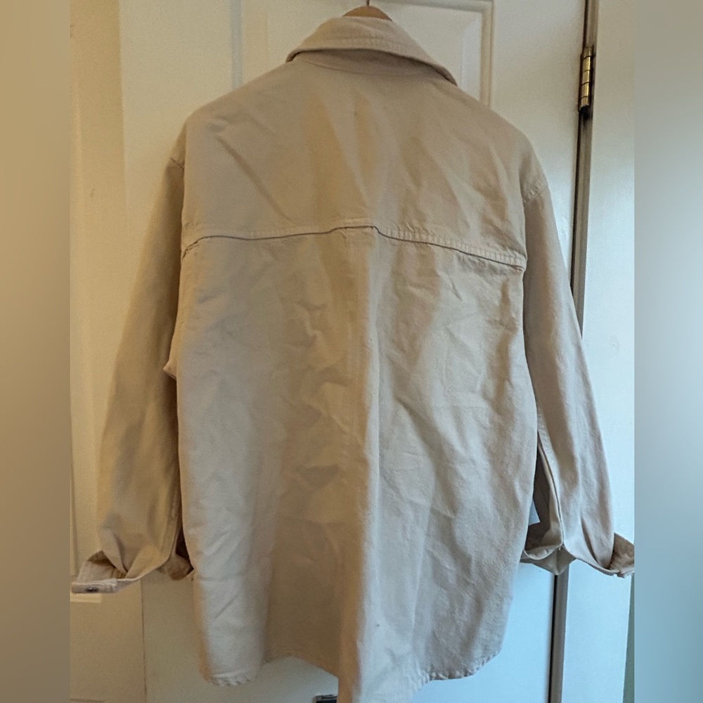 Women's Beige Button-Up Jacket - Picture 3 of 6